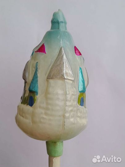 Стеклянная ёлочная игрушка СССР 