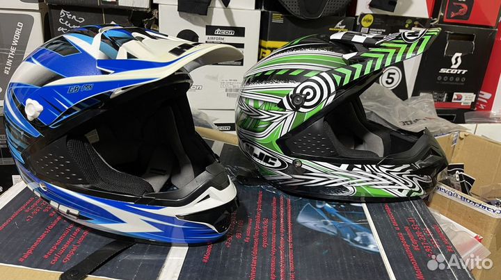 Мото шлем кроссовый hjc размер М