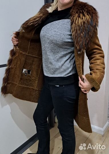 Дубленка натуральная женская 42 44