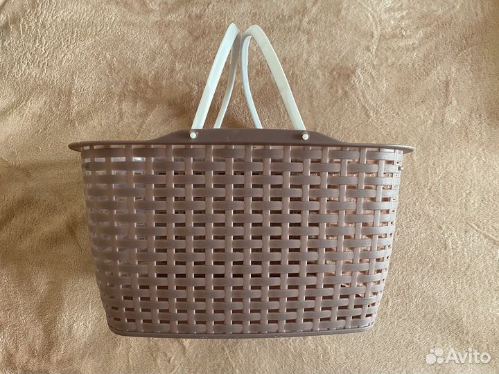 Пластиковая корзина с ручками 2 шт