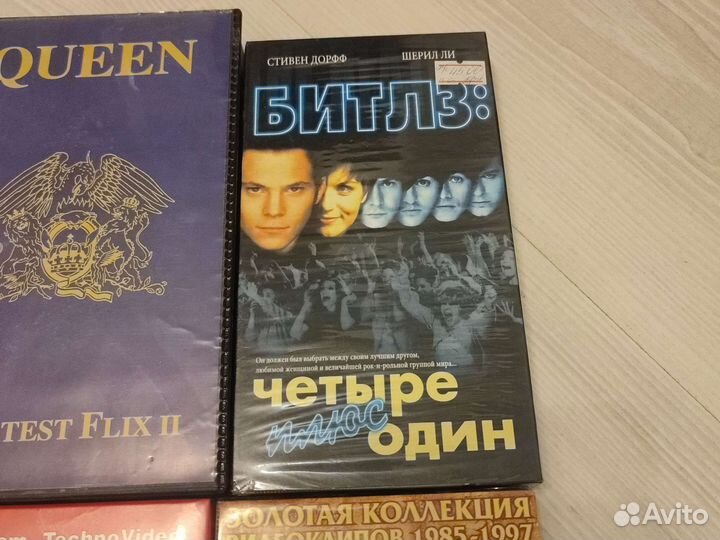 Видеокассеты Queen, Rolling stones и др