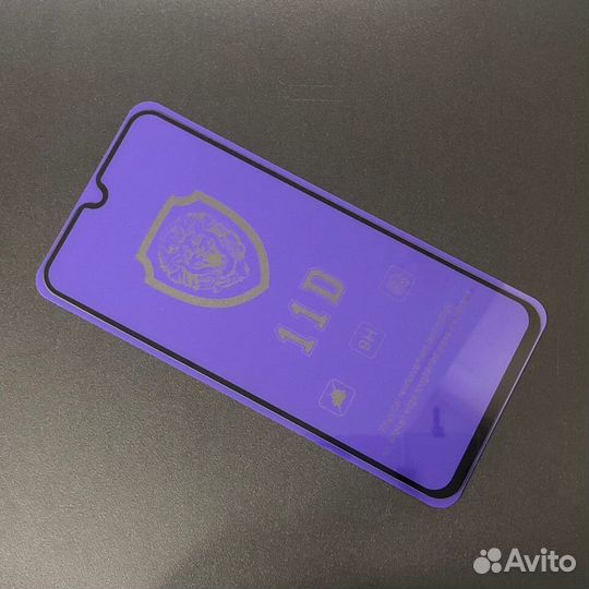 Защитное стекло для samsung A01 черное