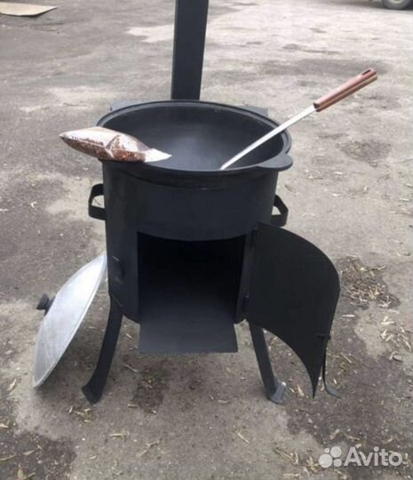 Пeчь для казана 12л с трyбой
