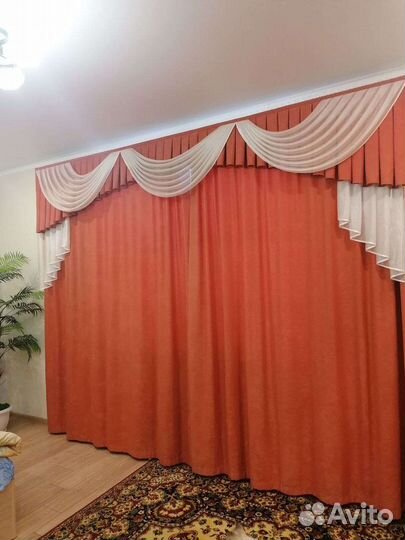 Шторы с ламбрекеном, гадина и покрывало