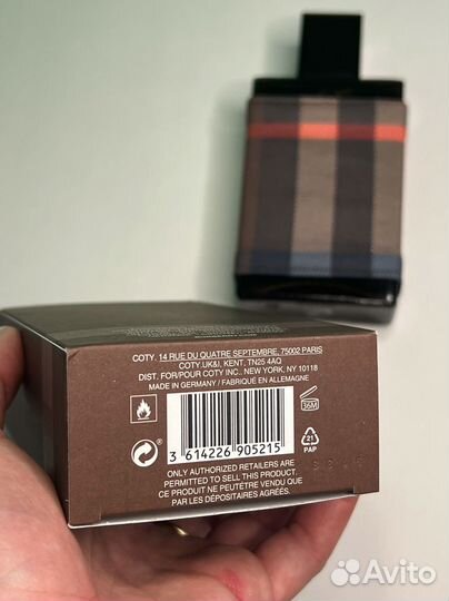 Духи London for Men Burberry 100мл