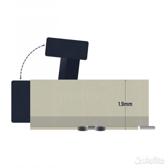 Коннектор для FFC FPC шлейфа 14-pin шаг 0.5mm ZIF
