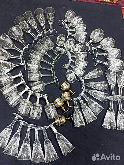 Рюмки СССР хрусталь и стекло