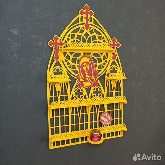 Полка для икон Иконостас Модель 39 Красный угол 1