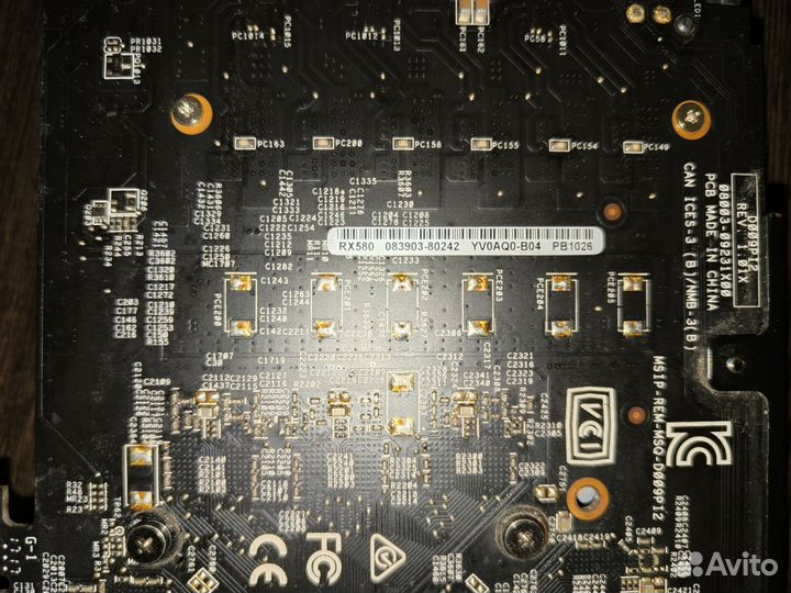 Видеокарта rx580 8gb Asus