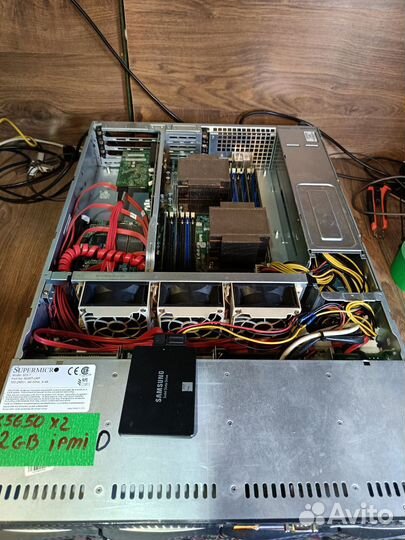 Сервер Supermicro 12ядер/24потока 32gb ram