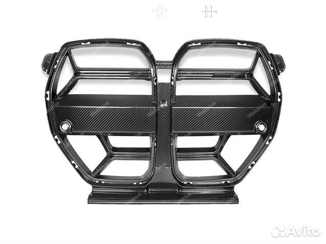 Решетка радиатора BMW M4 G82 G83 стиль CSL черная
