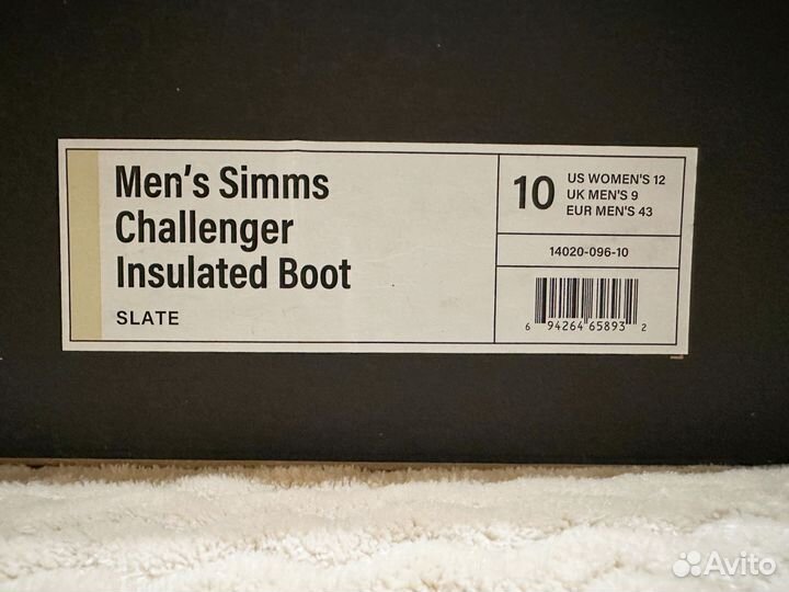 Сапоги Simms Challenger insulated boot