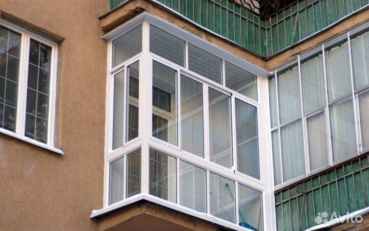 Остекление балконов и лоджий в рассрочку K7207