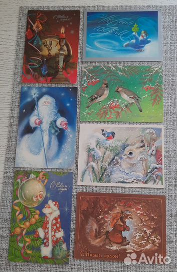 Открытки СССР. Новогодние. Зарубин. Четвериков
