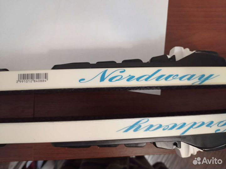 Лыжи беговые nordway, палки, ботинки