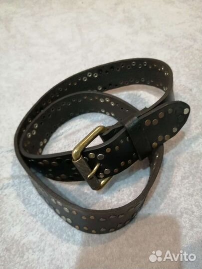 Ремень кожа клепки