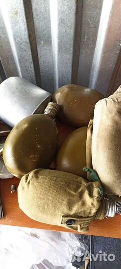 Алюминиевые фляжки СССР армейские