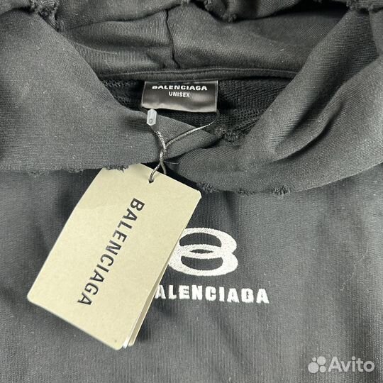 Balenciaga Unity Sports Icon Cropped Hoodie