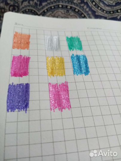 Стержни для гелевых ручек с блестками