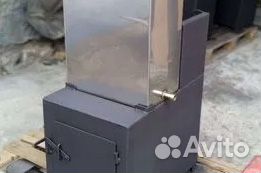 Печь для бани с баком
