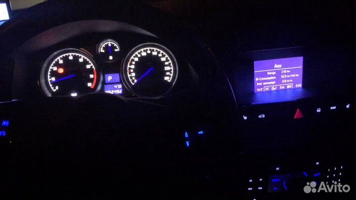 Пересвет приборной панели