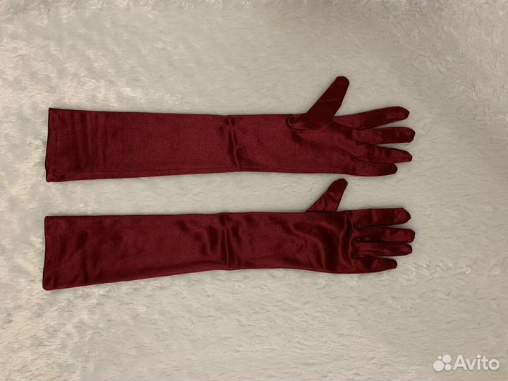 Перчатки атласные