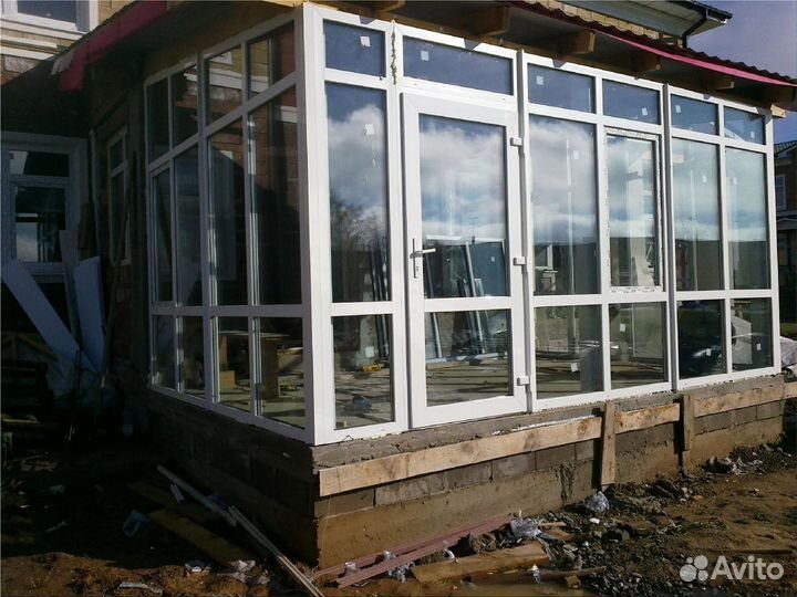 Остекление в пол окна пвх