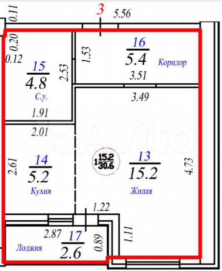 1-к. квартира, 33,2 м², 1/10 эт.
