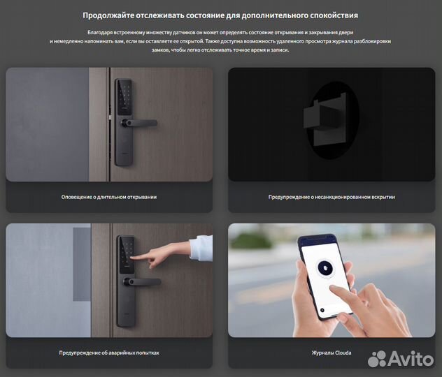Умный дверной замок Aqara A100 Россия Язык RU