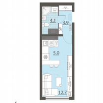 Квартира-студия, 25,7 м², 24/25 эт.