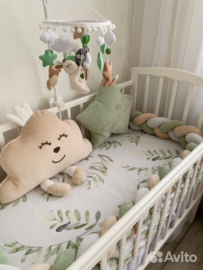 Бортик коса,Балдахин,мобиль,конверт на выписку