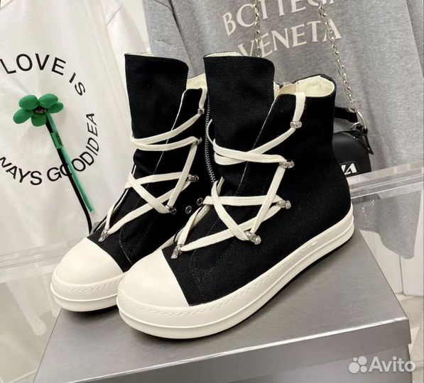 Кеды rick owens ramones hexagram