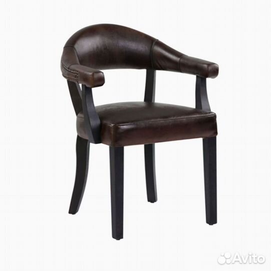 Стул с кожаной отделкой
