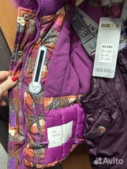 Зимний комбинезон для девочки 98