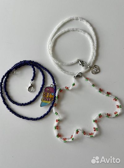 Колье чокеры из бисера