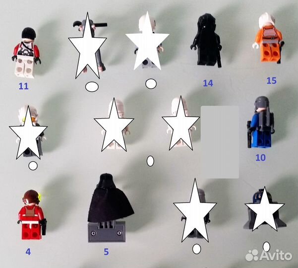 Лего Lego фигурки из серии Звездные войны 2008-13