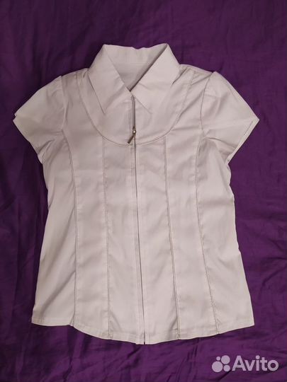 Блузки на молнии на девочку рост 129-134