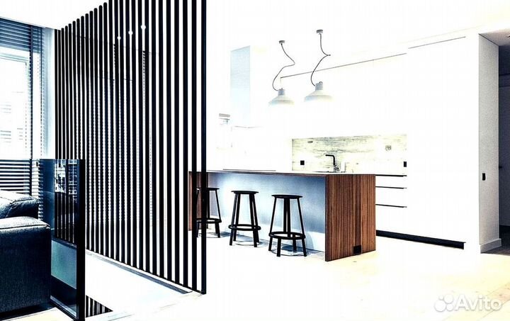 Раздвижная реечная дверь