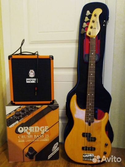 Бас гитара Yamaha RBS 50 + Orange crush bass 25