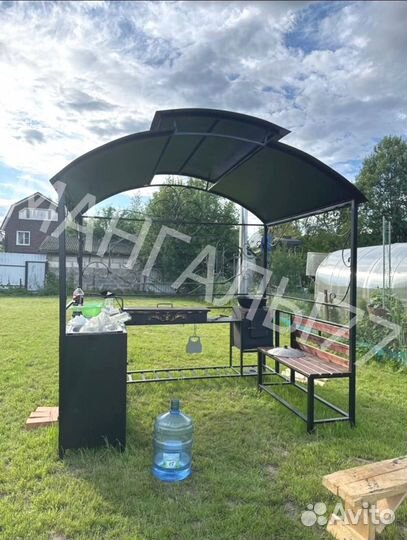 Мангал в стиле лофт