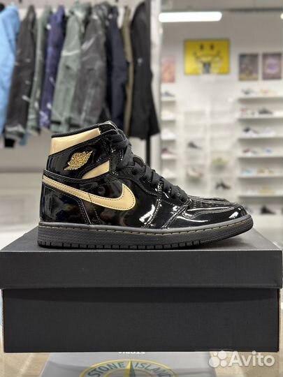 Кроссовки женские Air Jordan 1 High Gold Оригинал