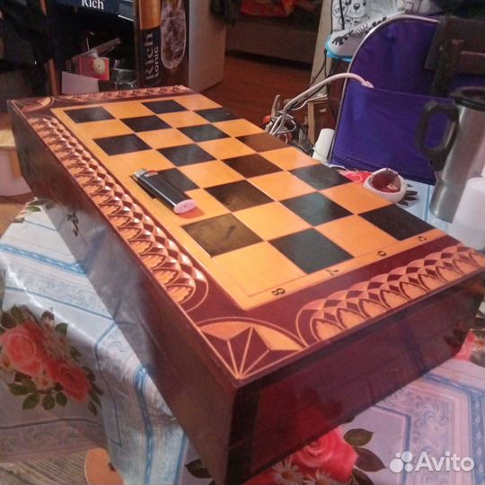 Шахматы резные штучная работа горцы