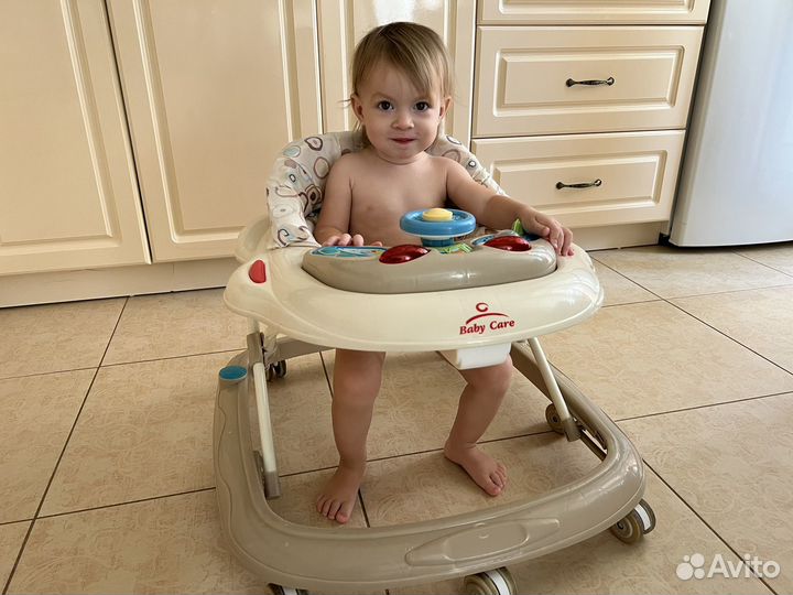 Ходунки детские baby care pilot бежевый