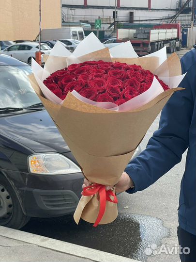 Розы 51 штука 50 см