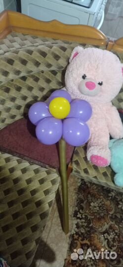 Ромашка из воздушных шаров, букеты из шаров