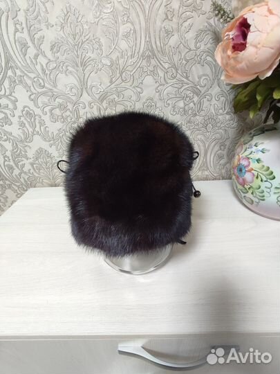 Шапка из норки б/у женская