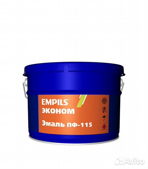 Эмаль пф-115 Empils Эконом зеленая полуглянцевая 2