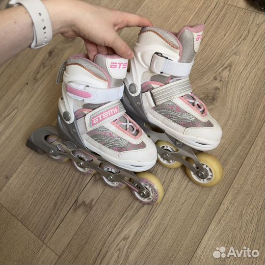 Детские раздвижные ролики для девочек 27-30