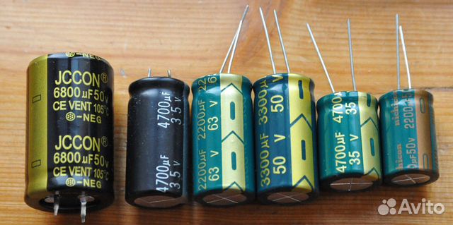 Конденсаторы Elna, Nichicon, Rubycon