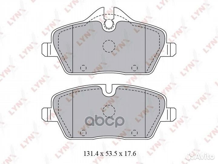 Колодки тормозные дисковые перед BD1429 LYN